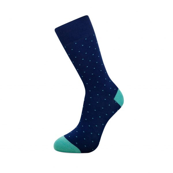 Blauwe sokken met patroon Femlie Cadeaushop