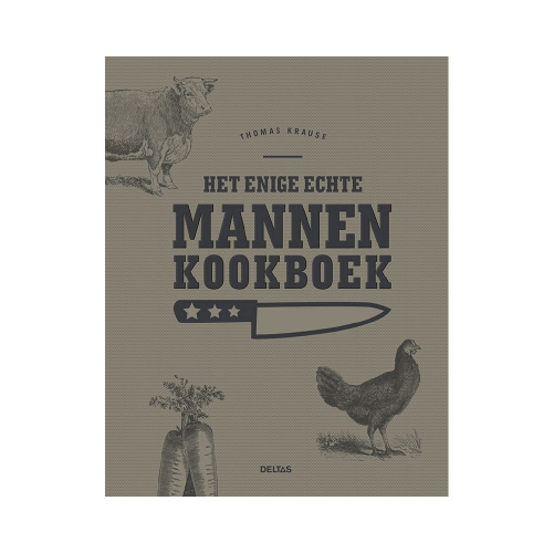 Het enige echte mannen kookboek kado van Thomas Krause